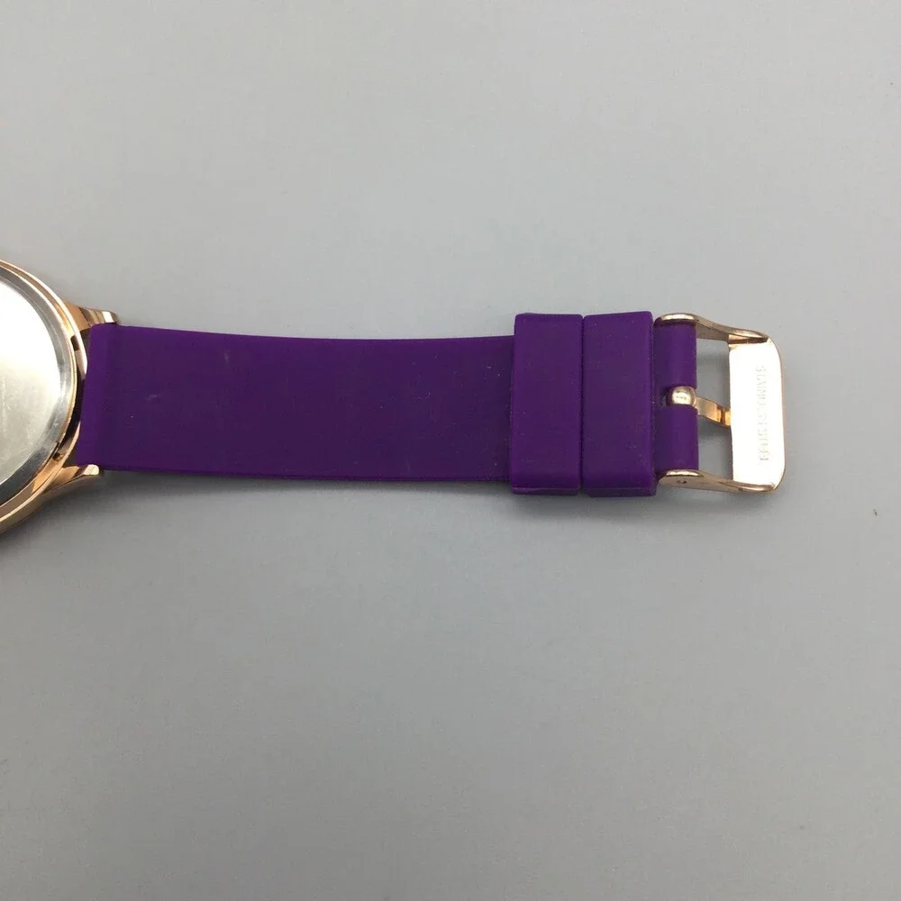 Juicy Couture Black Label Womens Watch 38mm Rose Gold Tone Crown New Battery
